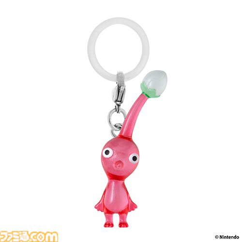 【ピクミン】チマっとした姿がかわいいマスコットアクセサリーがガシャポンに登場。傘の持ち手やポーチにつけて自分の持ち物の目じるしにできる