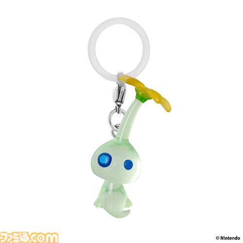 【ピクミン】チマっとした姿がかわいいマスコットアクセサリーがガシャポンに登場。傘の持ち手やポーチにつけて自分の持ち物の目じるしにできる
