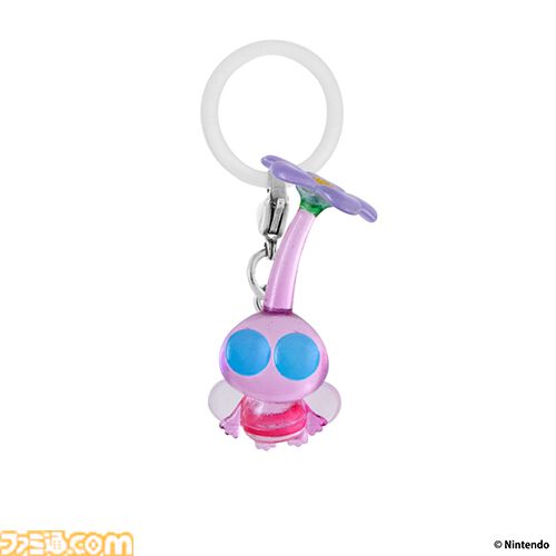 【ピクミン】チマっとした姿がかわいいマスコットアクセサリーがガシャポンに登場。傘の持ち手やポーチにつけて自分の持ち物の目じるしにできる