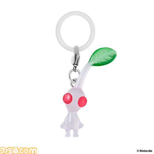 【ピクミン】チマっとした姿がかわいいマスコットアクセサリーがガシャポンに登場。傘の持ち手やポーチにつけて自分の持ち物の目じるしにできる