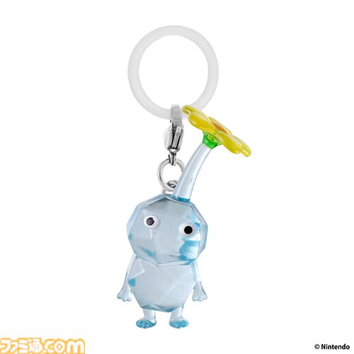 【ピクミン】チマっとした姿がかわいいマスコットアクセサリーがガシャポンに登場。傘の持ち手やポーチにつけて自分の持ち物の目じるしにできる