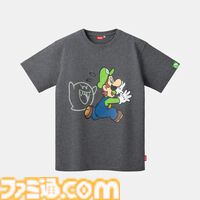 『スーパーマリオ』ルイージグッズ販売中。オーバーオール風トートバックは容量たっぷり。暗闇で光るテレサTシャツも