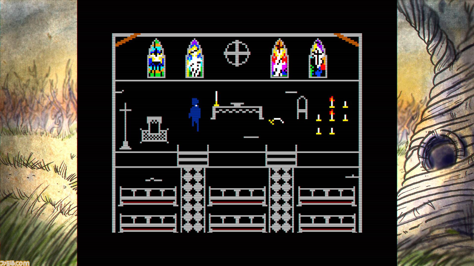 エクソシストが題材のピクセルホラー『FAITH: The Unholy Trinity』日本語対応が決定。悪魔祓いを1980年代風の8bitテイストで描く