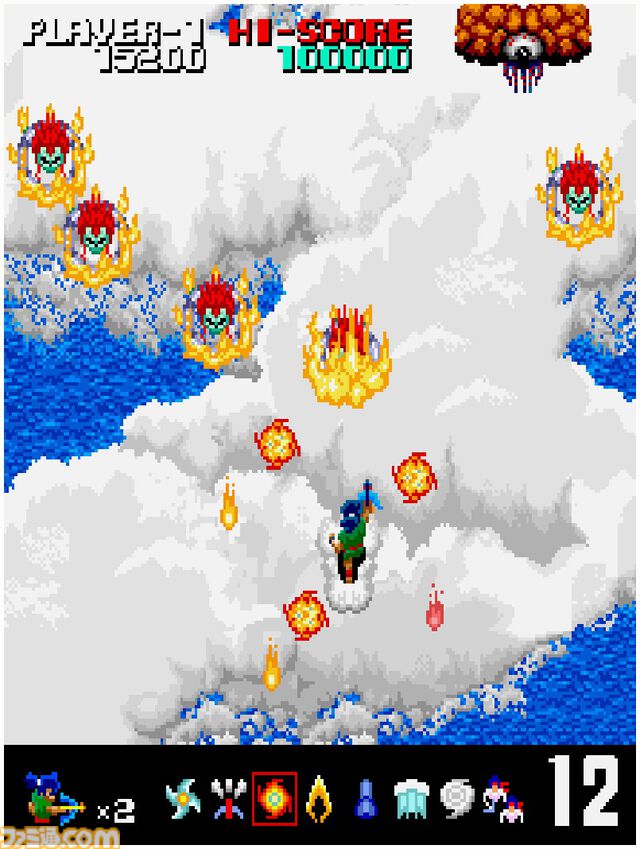【アケアカ】『妖魔忍法帖』が7月4日に配信。忍法を使って悪霊軍団によって捕らわれた姫を助け出すシューティングゲーム