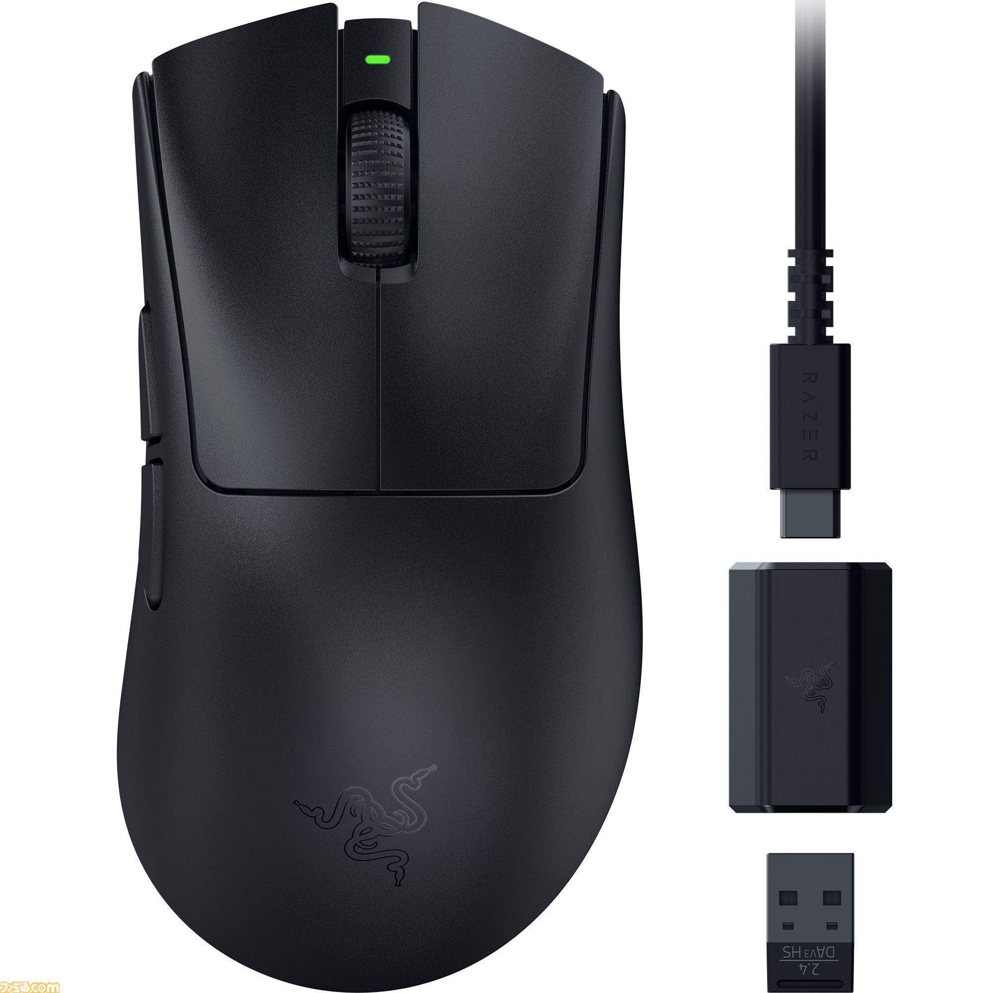 ワイヤレスゲーミングマウス“Razer DeathAdder V3 HyperSpeed”が7月12日に発売。約55gの超軽量、エルゴノミックデザイン  | ゲーム・エンタメ最新情報のファミ通.com