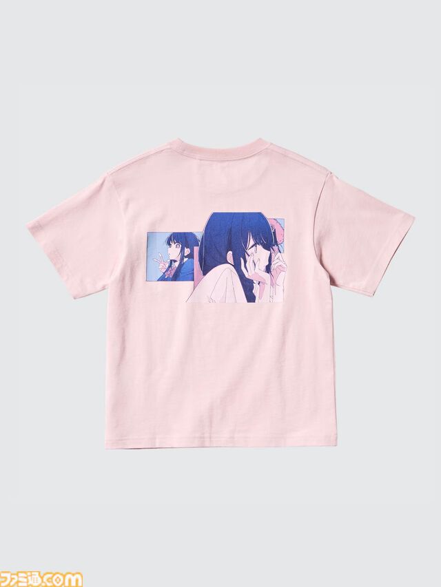 『【推しの子】』ユニクロUTが発売。星のように輝くアイの瞳を引き立てる黒Tなどの限定コレクション。男女兼用のメンズ・キッズ向けに展開